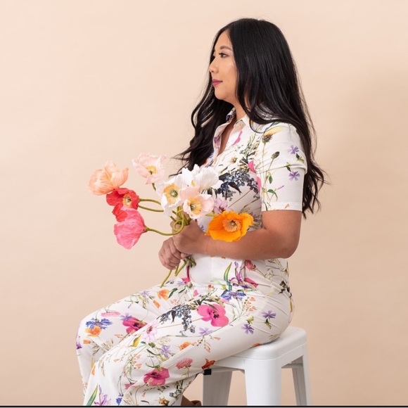 Sonnet James Floral Jumpsuit Size Medium - Picture 4 of 16